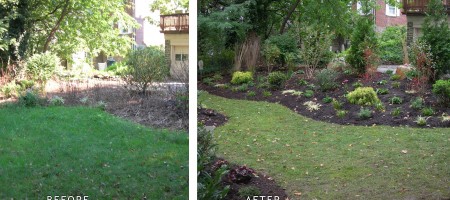 Wynewood Yard Landscaping Before and After
