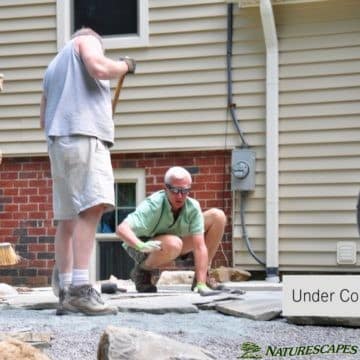 Berwyn landscape under construction