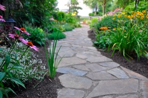 Garden Walkway as our Delaware County Landscape Design