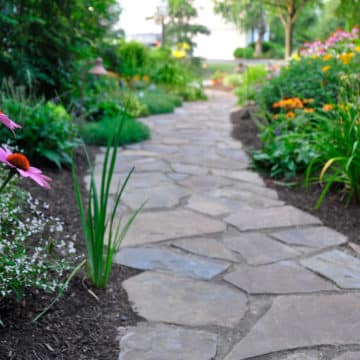 Garden Flagstone Walkway