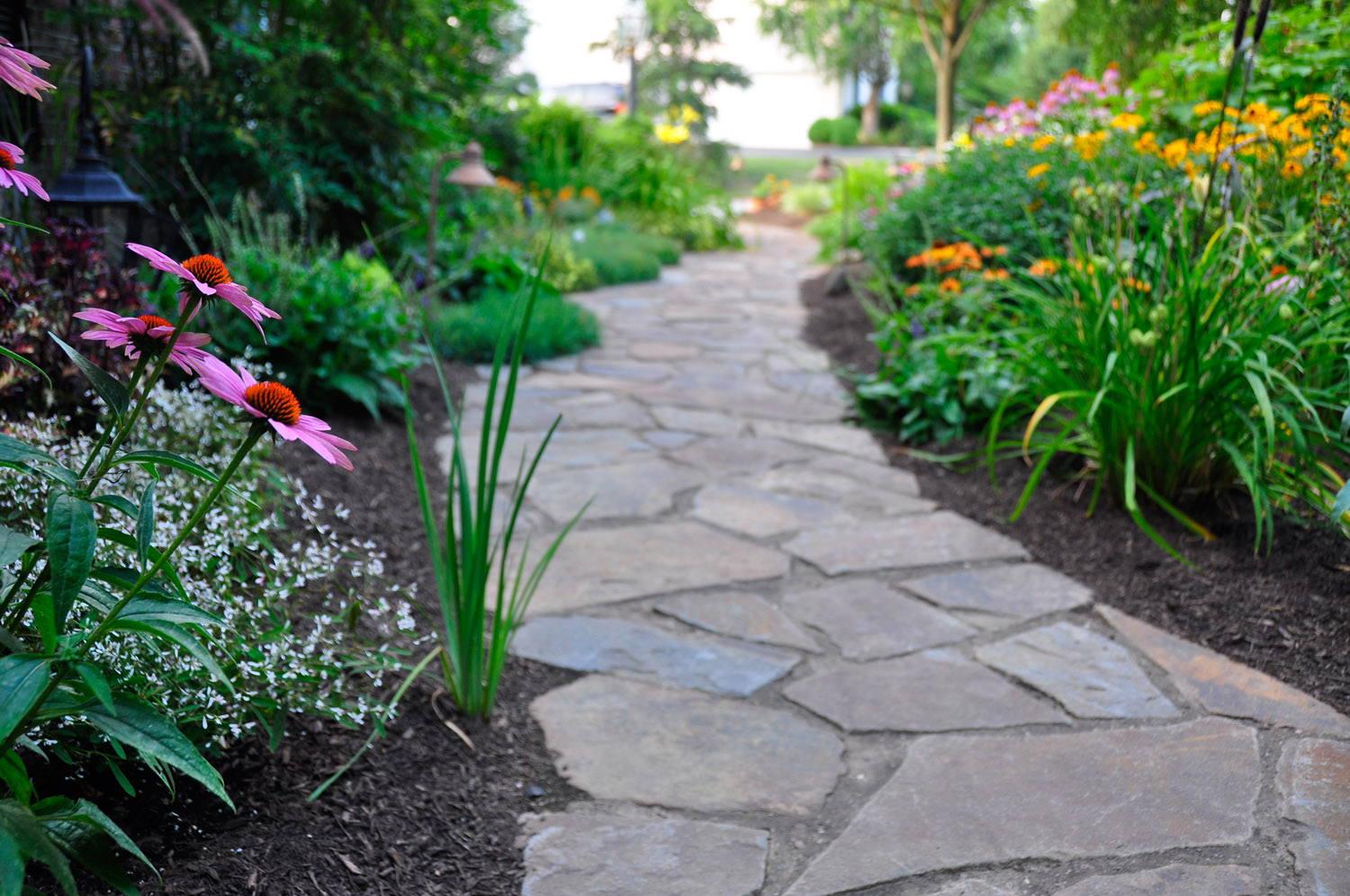 Garden Flagstone Walkway