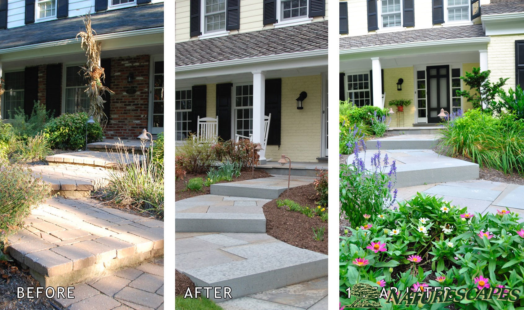 walkways pathways in chester county naturescapes landscaping of