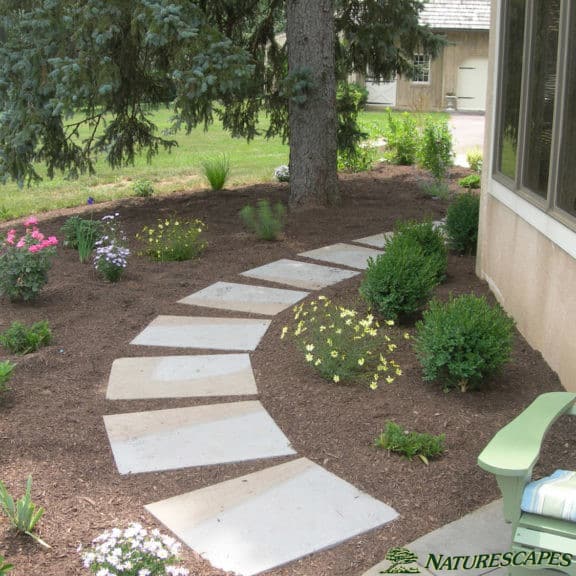 Landscape Design Profile – Garden with Natural Stone Walkway in Malvern