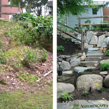 Before & After Stone Stairway