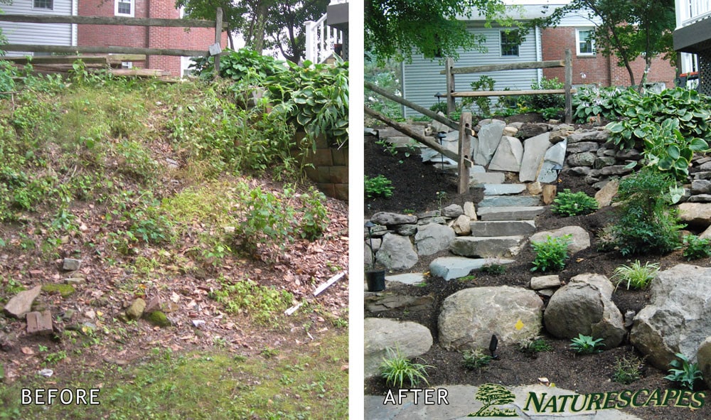 Before & After Stone Stairway