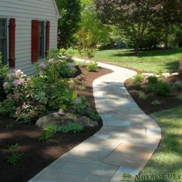 New stone pathway in Wayne PA