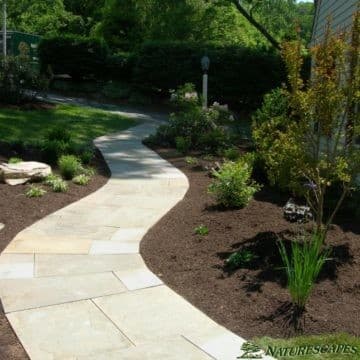 New stone pathway in Wayne PA