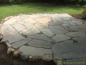 after putting in stone patio