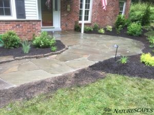 Another after shot of irregular flagstone walkway project