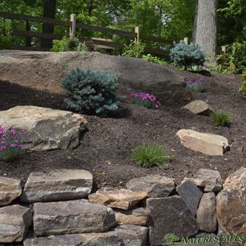 Retaining Wall and Garden in Berwyn PA