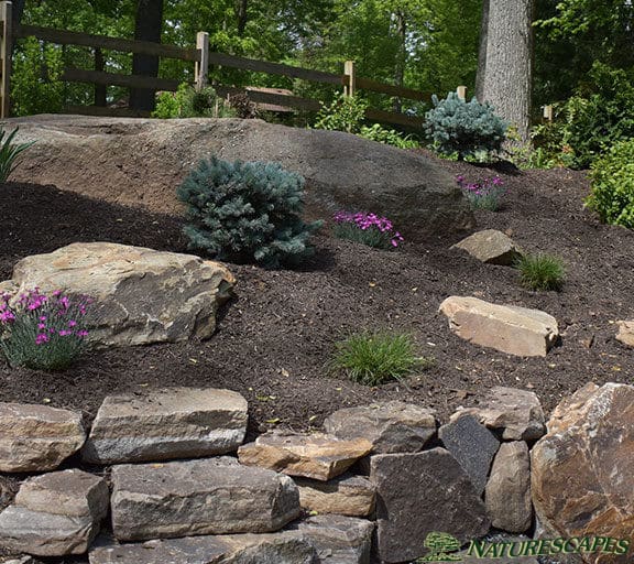 Retaining Wall and Garden in Berwyn PA