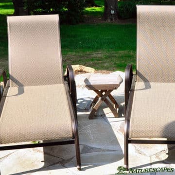 Patio in Berwyn With Lounge Chairs