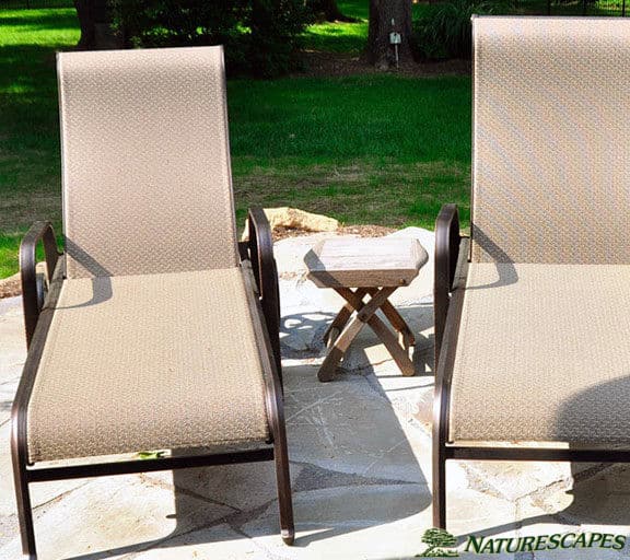 Patio in Berwyn With Lounge Chairs