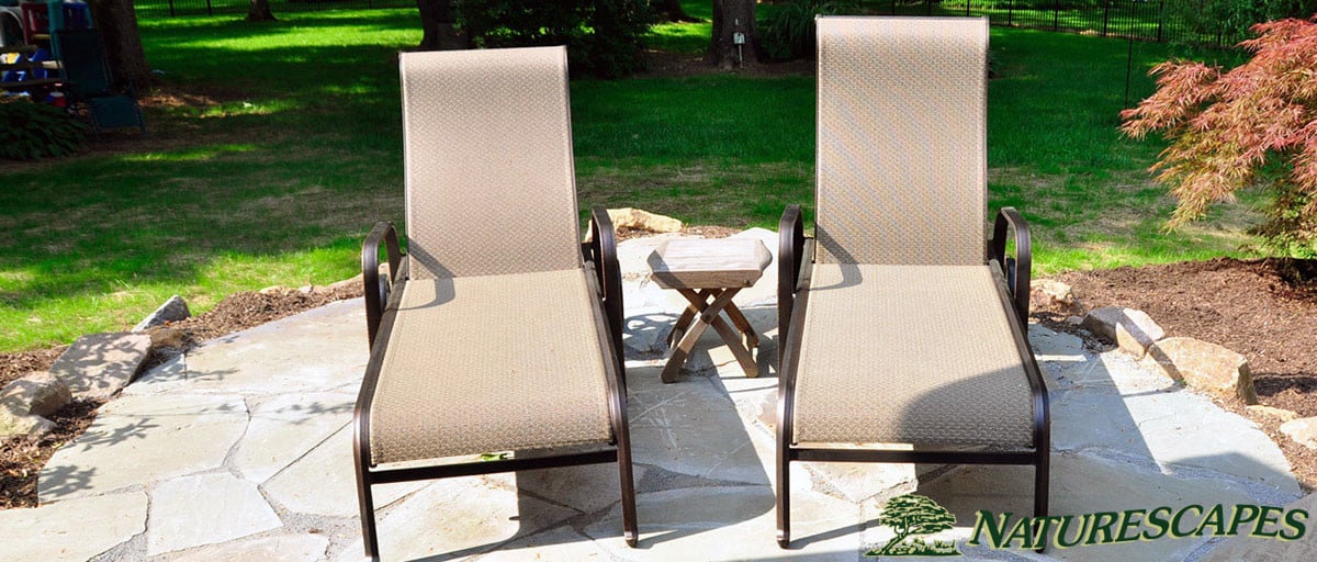 Patio in Berwyn With Lounge Chairs