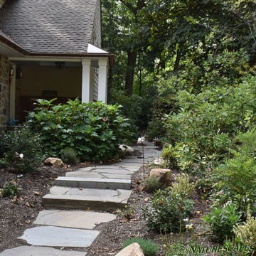 Pathway, Garden and Water Feature in Devon