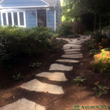 New flagstone walkway