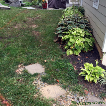 Before adding pathway in Easttown Township, PA
