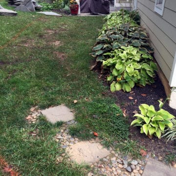 Before adding pathway in Easttown Township, PA