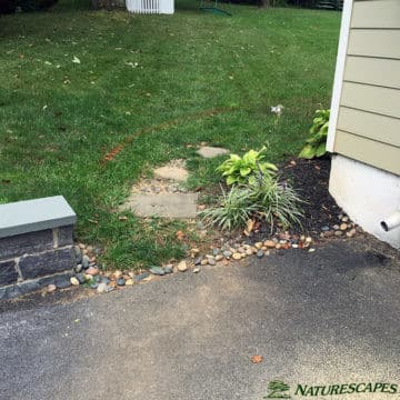 Before new steps in Easttown Township, PA landscape