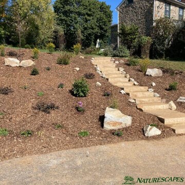 After landscaping in West Chester job