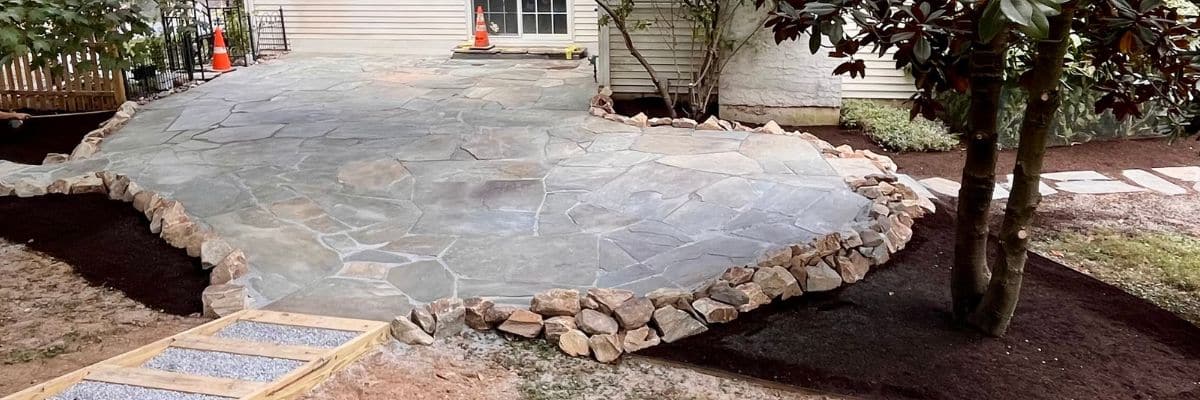 flagstone patio and path header
